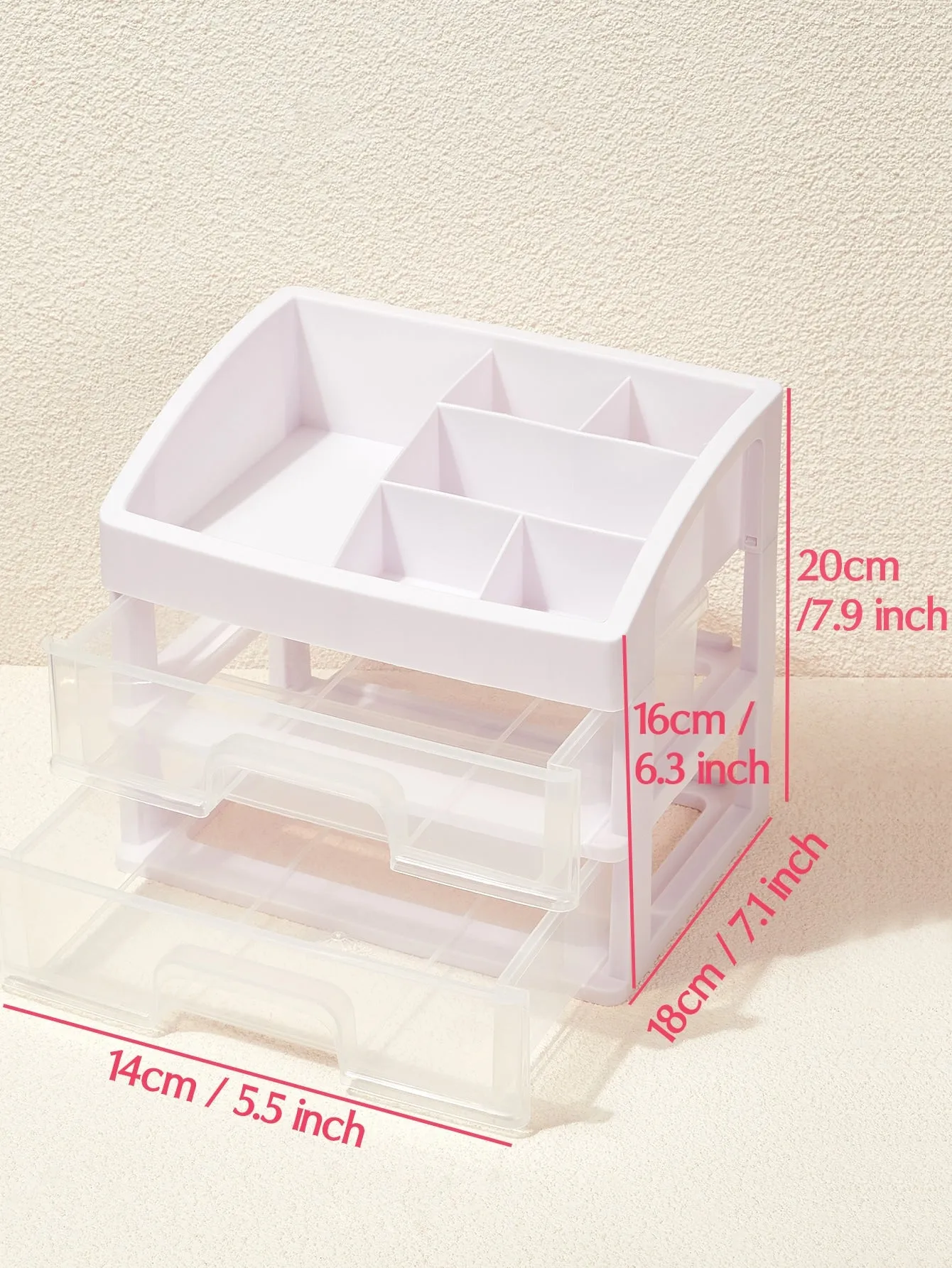 1pc Multi-layer Cosmetic Storage Box