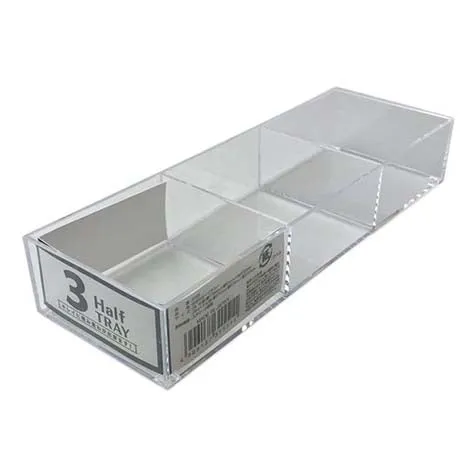 3-Section Clear Organizer with Compartments