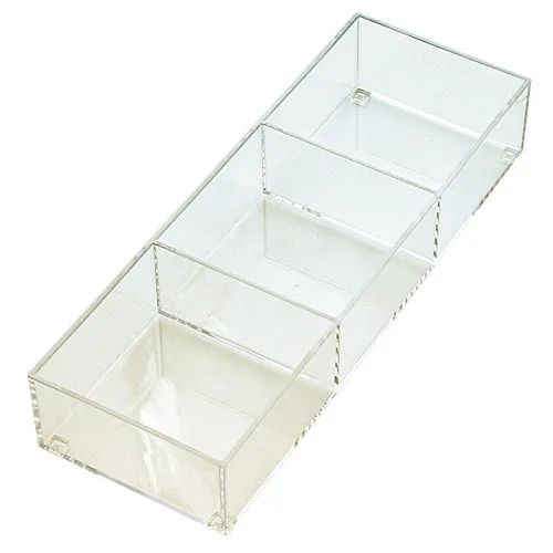 3-Section Clear Organizer with Compartments