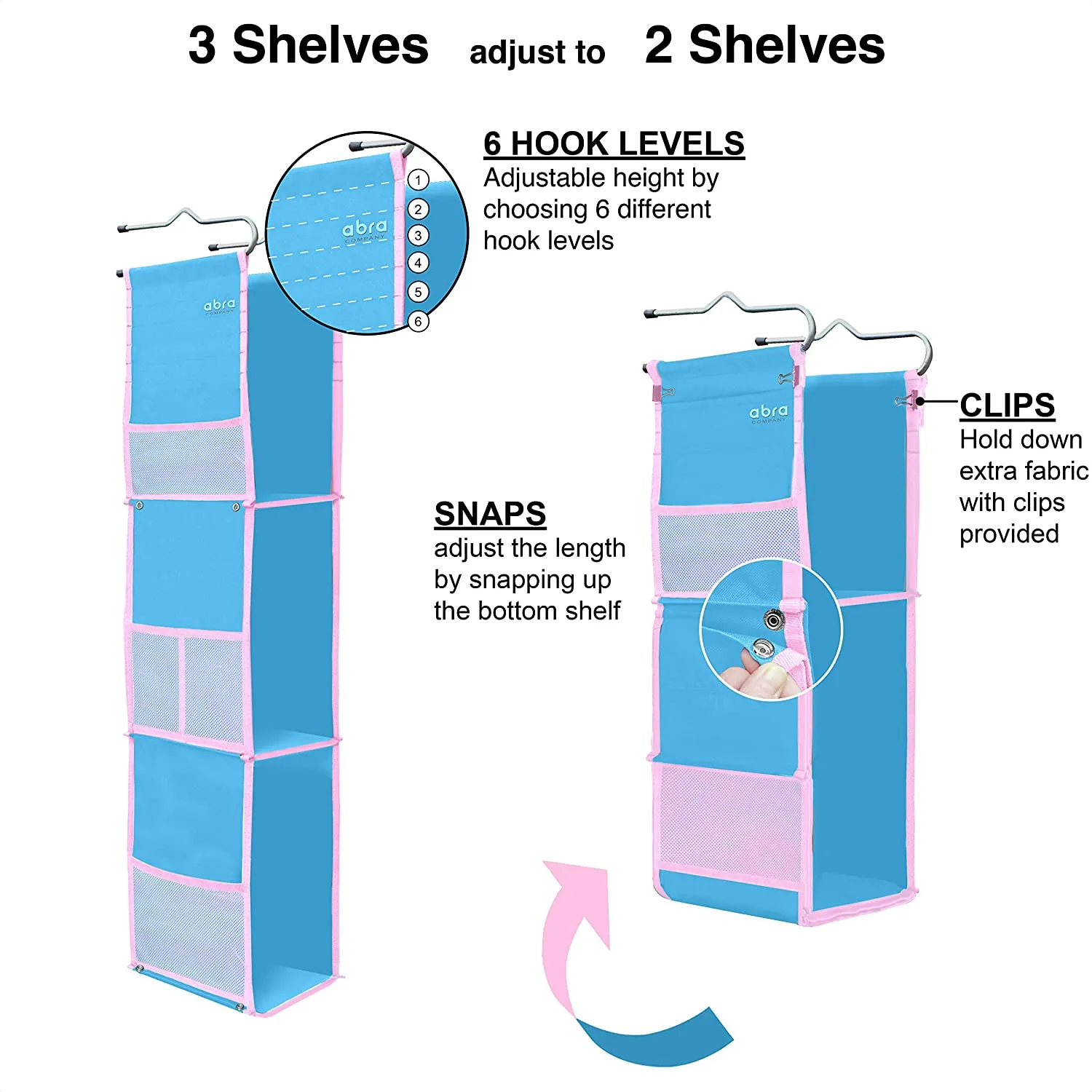 3 Shelf Adjustable Hanging Locker