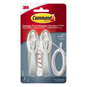 3M Command Cord Bundlers 2 Bundlers/3 Strips 0.9 Kg