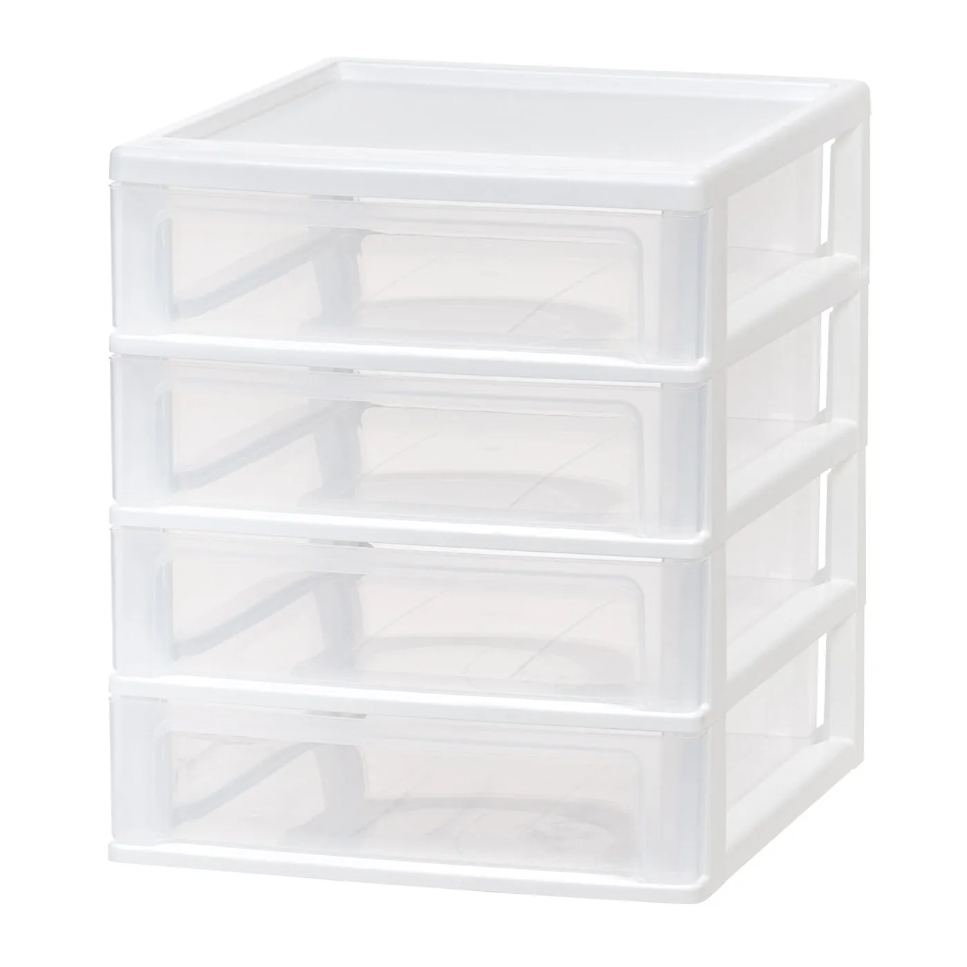 4-Drawer Desktop-Storage Unit, White