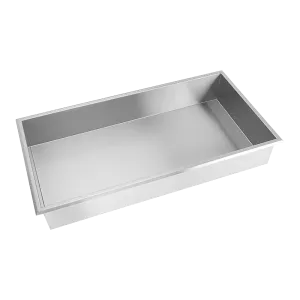 641 x 336 x 101mm Shower Niche Single Shelf Organizer No Tile Needed in Stainless Steel