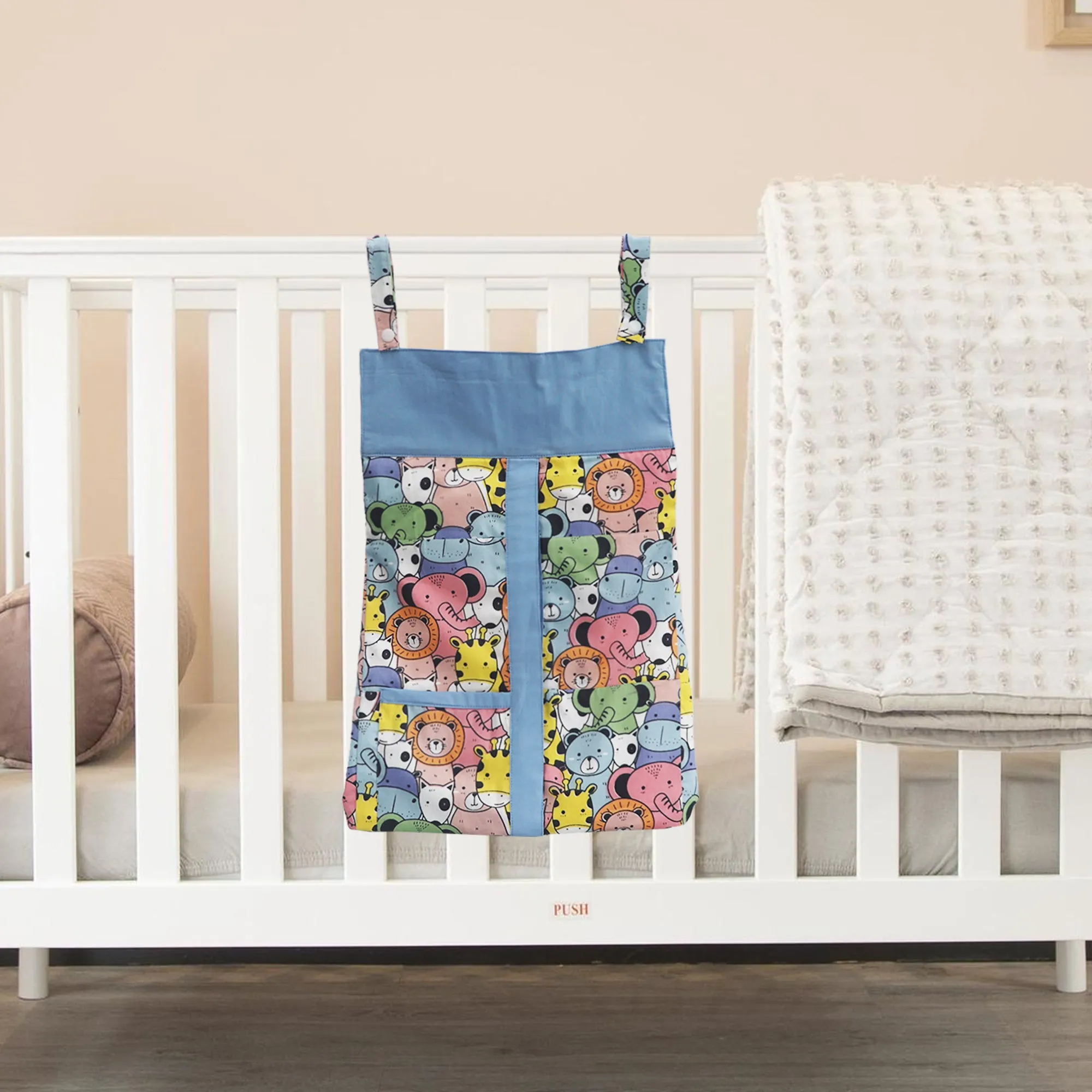 Animal Print- Diaper & Nappy Stacker Multi-Purpose Storage for Essentials