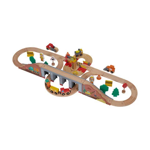 Anko Wooden Construction Train Set / Ages 3  Years