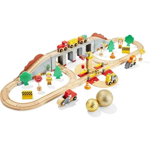 Anko Wooden Construction Train Set / Ages 3  Years