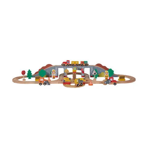 Anko Wooden Construction Train Set / Ages 3  Years