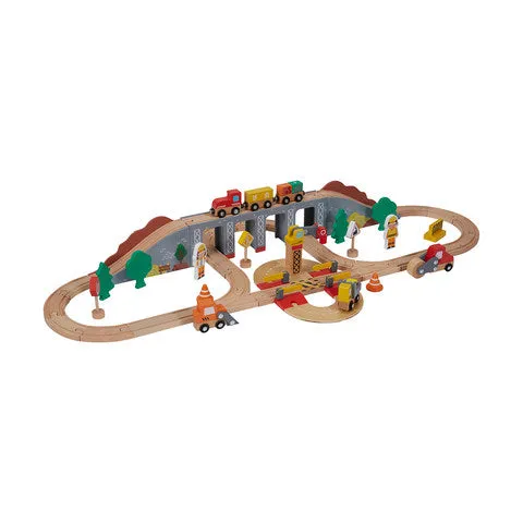 Anko Wooden Construction Train Set / Ages 3  Years