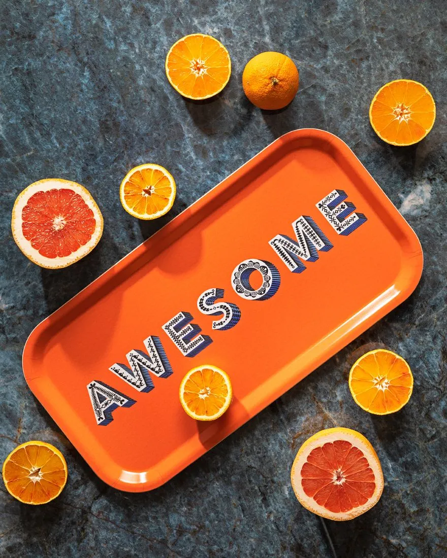 Awesome Tray - Orange - 43x22cm