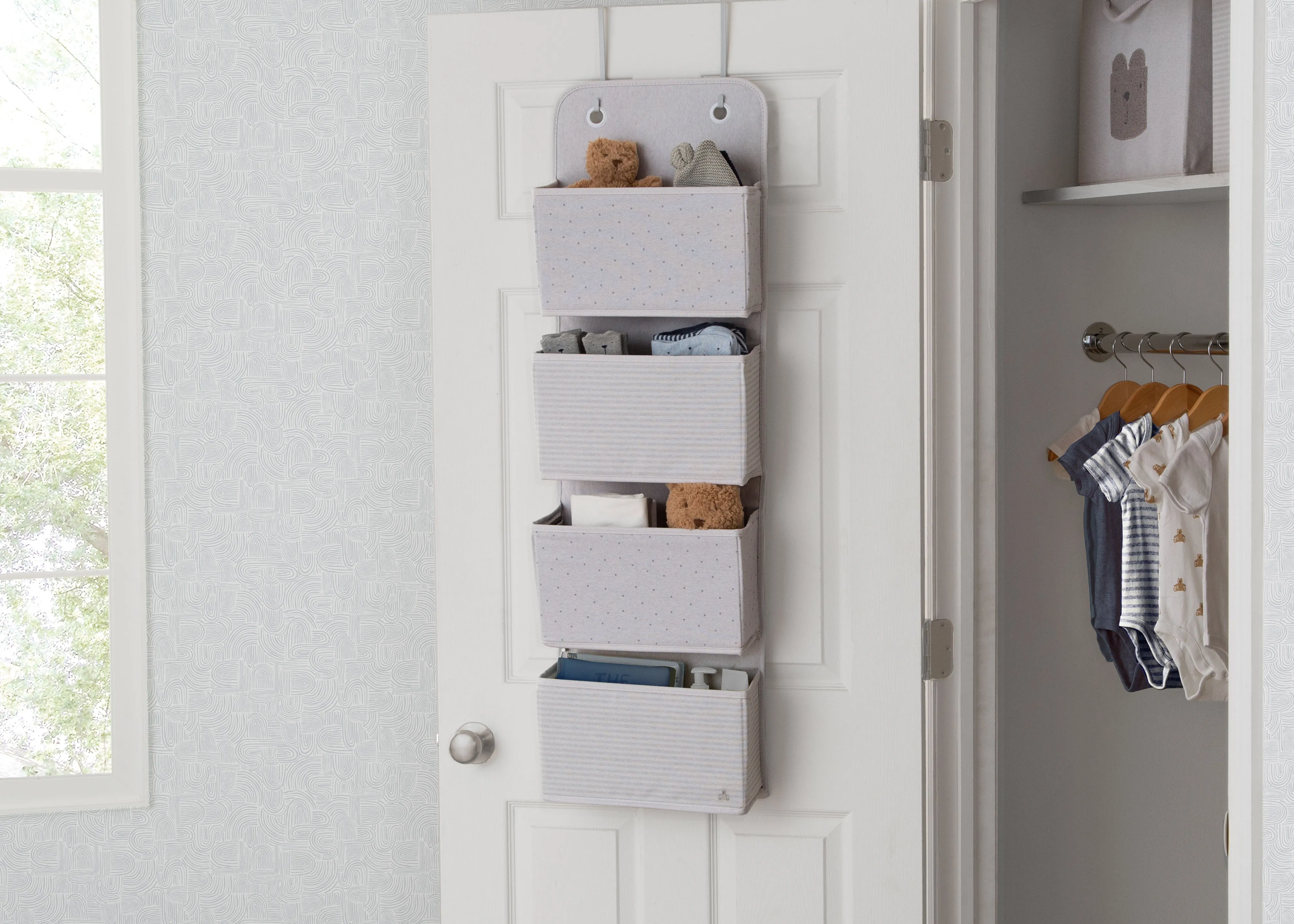 babyGap 2-Pack Over the Door Storage Organizer with 4 Pockets