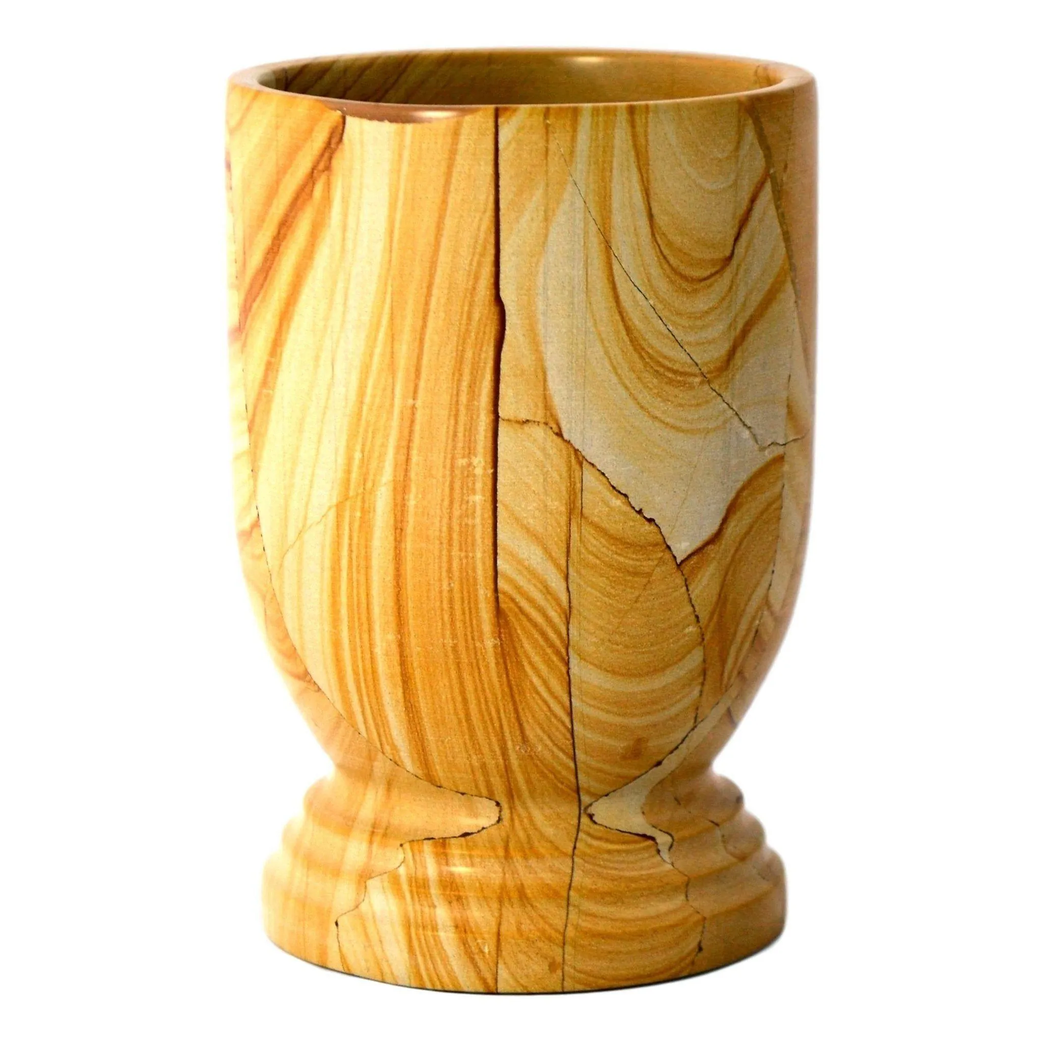 Bathroom Tumbler of Teak Marble