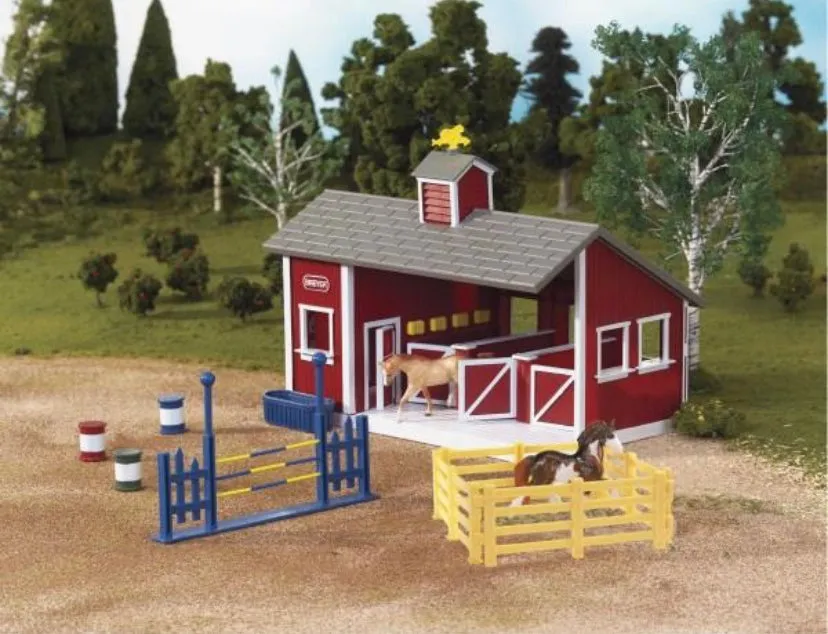 Breyer Stablemates Red Stable Set