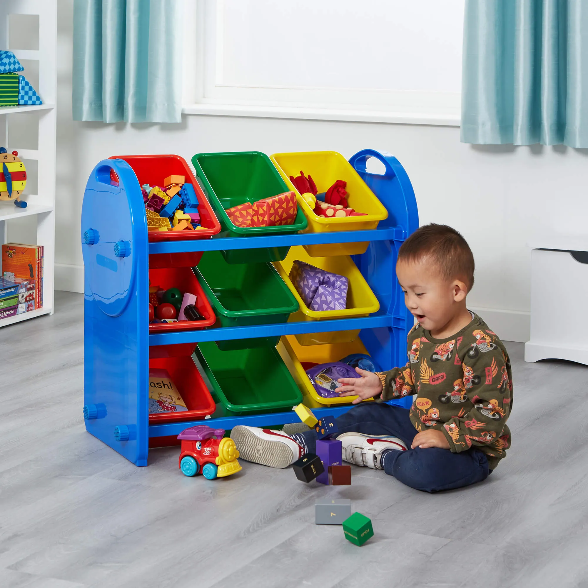 Children's 9-Bin Storage Organiser Unit | Toy Storage