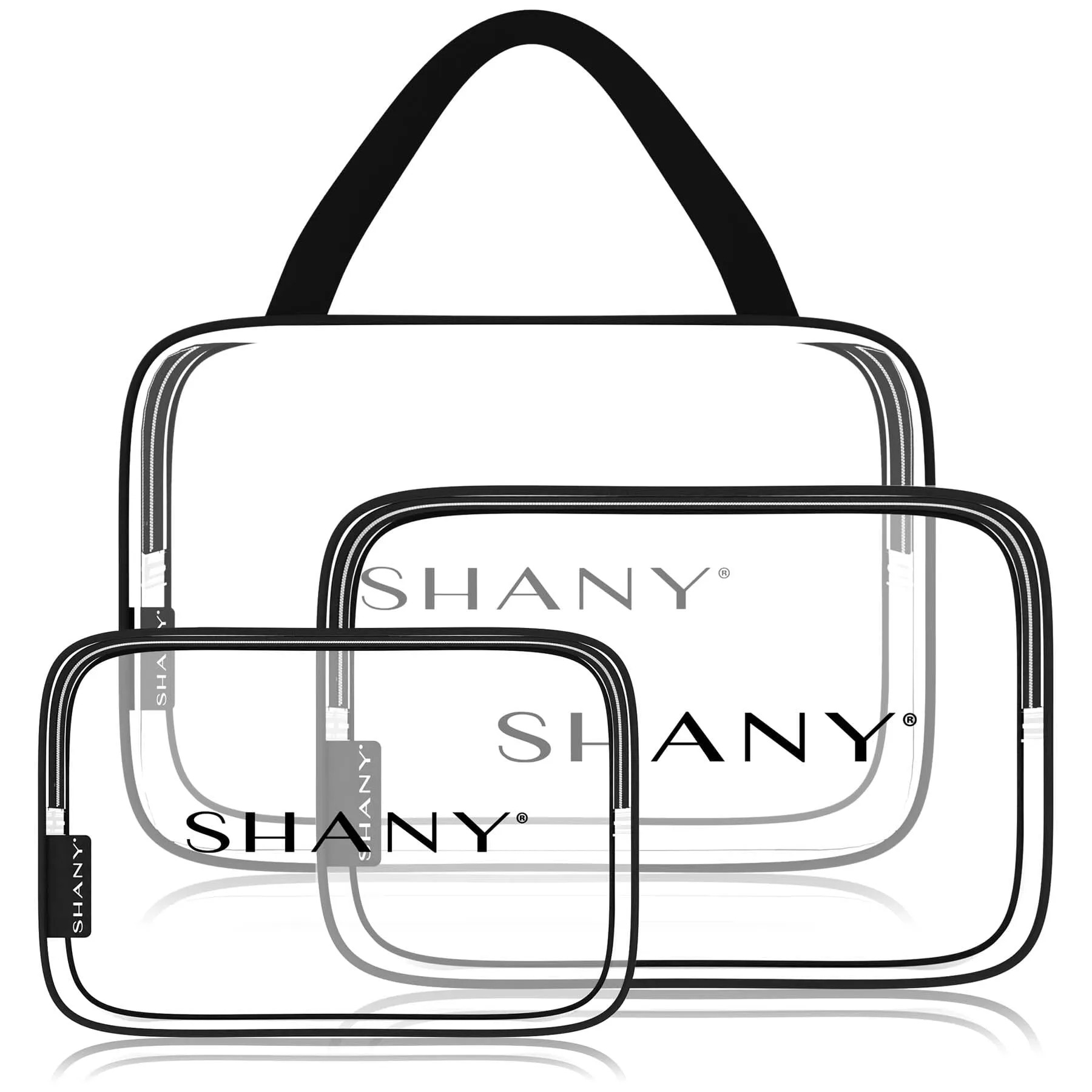 Clear Toiletry and Makeup Carry-On Bag Set - 3PC