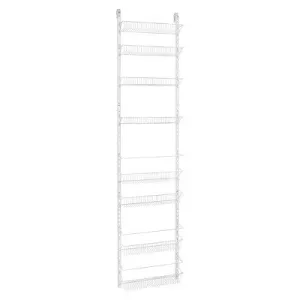 ClosetMaid 8 Tier Over-the-Door Adjustable Wire Rack White