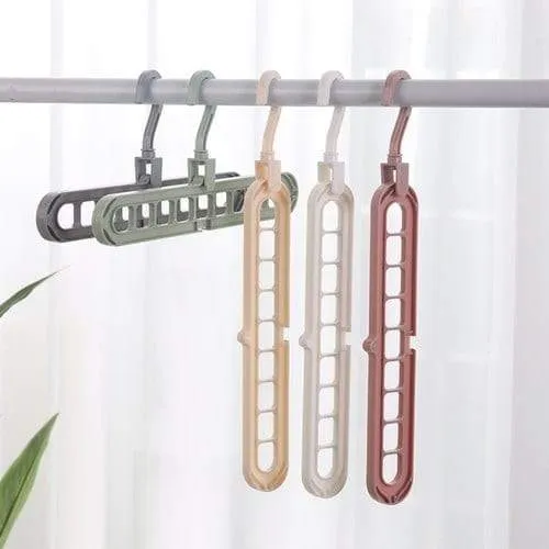 Clothes hangers 9-hole Multi-port Support Circle ( Pack of 3 )