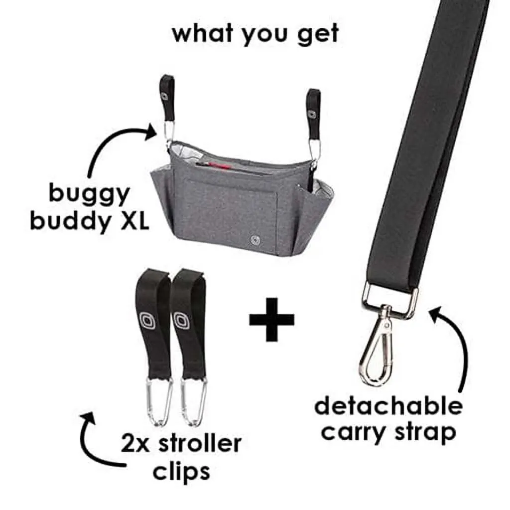 Diono Buggy Buddy 8-in-1 Stroller Organizer, X-Large, Gray