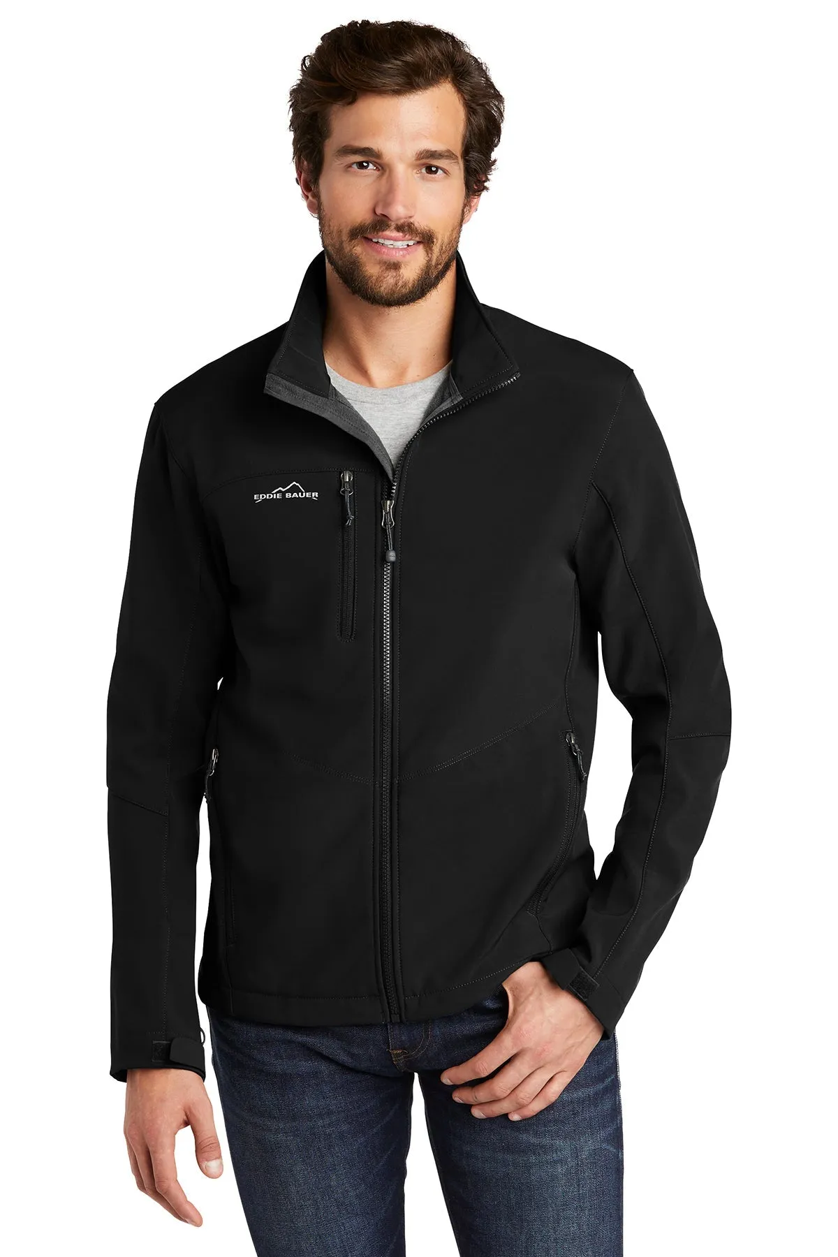 Eddie Bauer Custom Soft Shell Jackets, Black