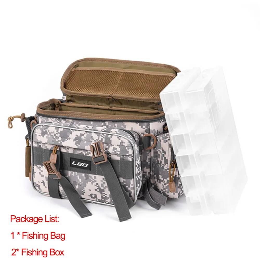 Fishing Backpack Waterproof Fishing Lures Reel Bag Adjustable Straps Fish Tackle Storage Bag  Fishing Tackle Boxes