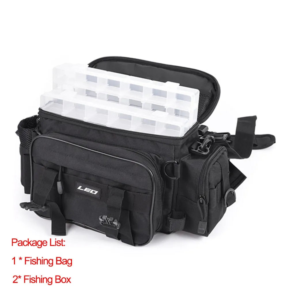 Fishing Backpack Waterproof Fishing Lures Reel Bag Adjustable Straps Fish Tackle Storage Bag  Fishing Tackle Boxes