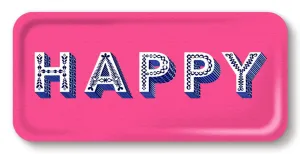 Happy Tray - Bright Pink - 32x15cm