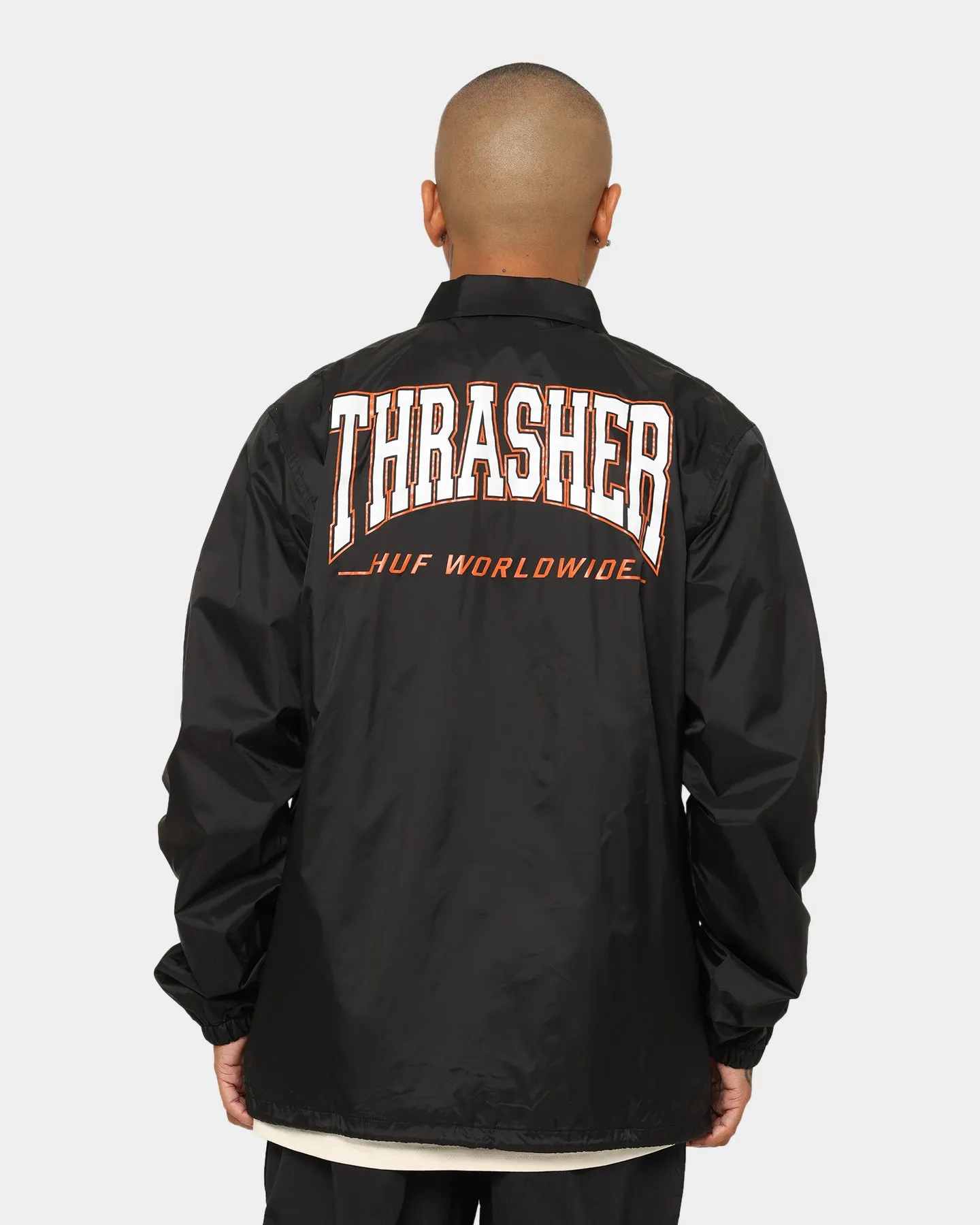 HUF X Thrasher Split Coaches Jacket Black