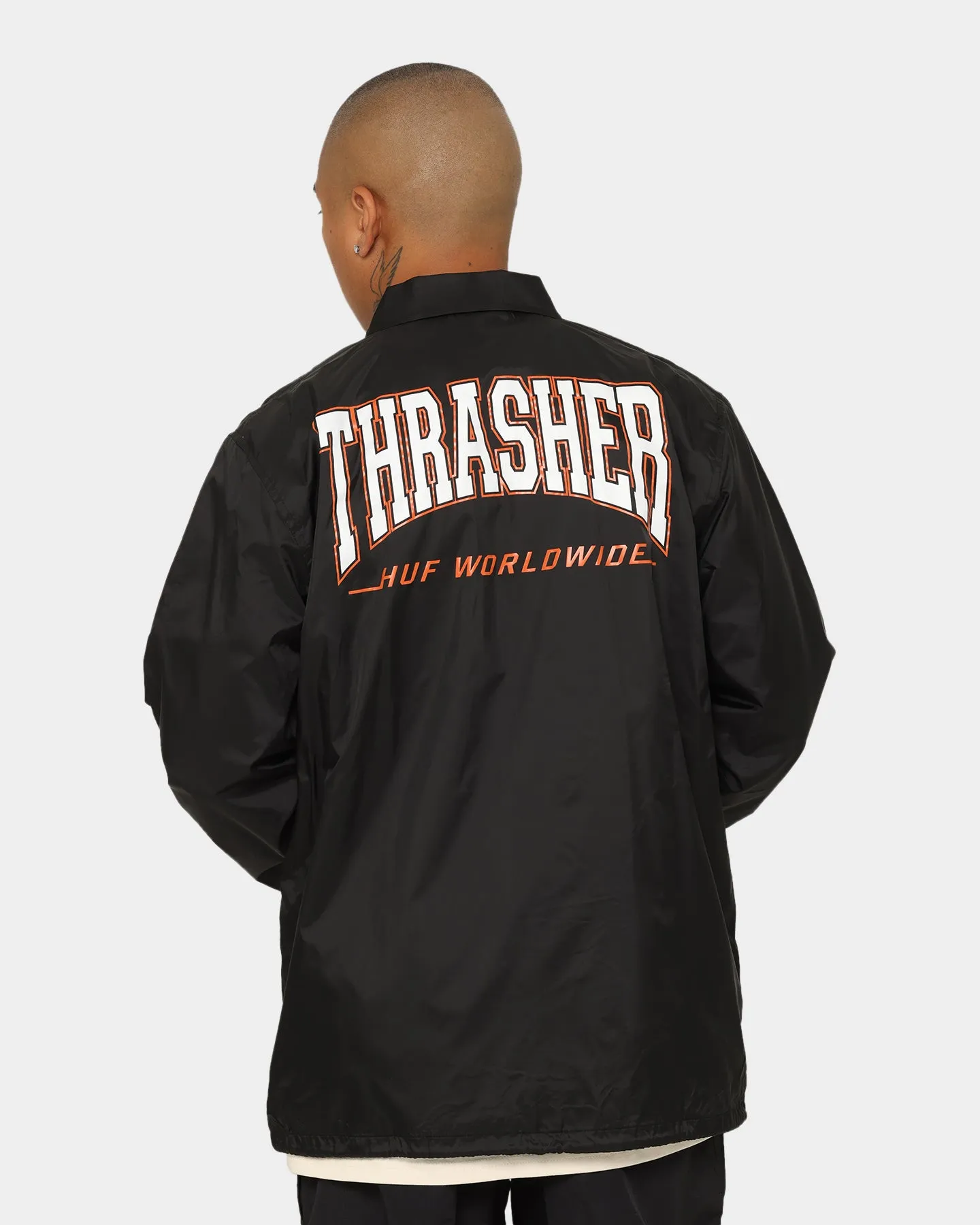 HUF X Thrasher Split Coaches Jacket Black