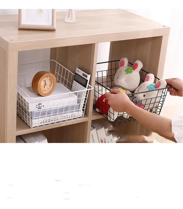 Iron Frame Storage Basket Multifunctional Sundries