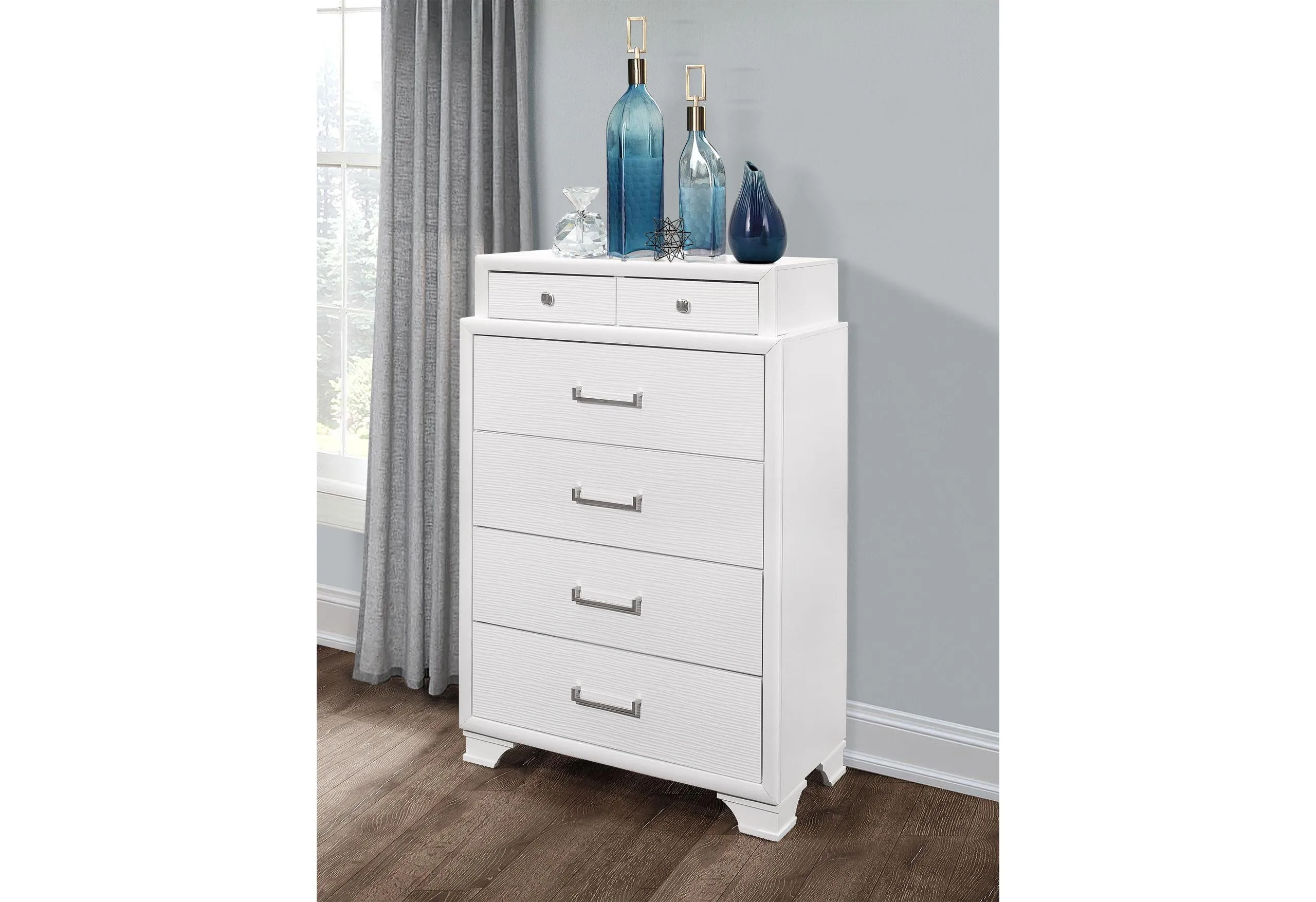 Jordyn White Chest - Stylish White Storage