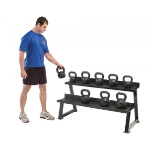 KETTLEBELL 2-TIER STORAGE RACK - HEAVY DUTY STAND