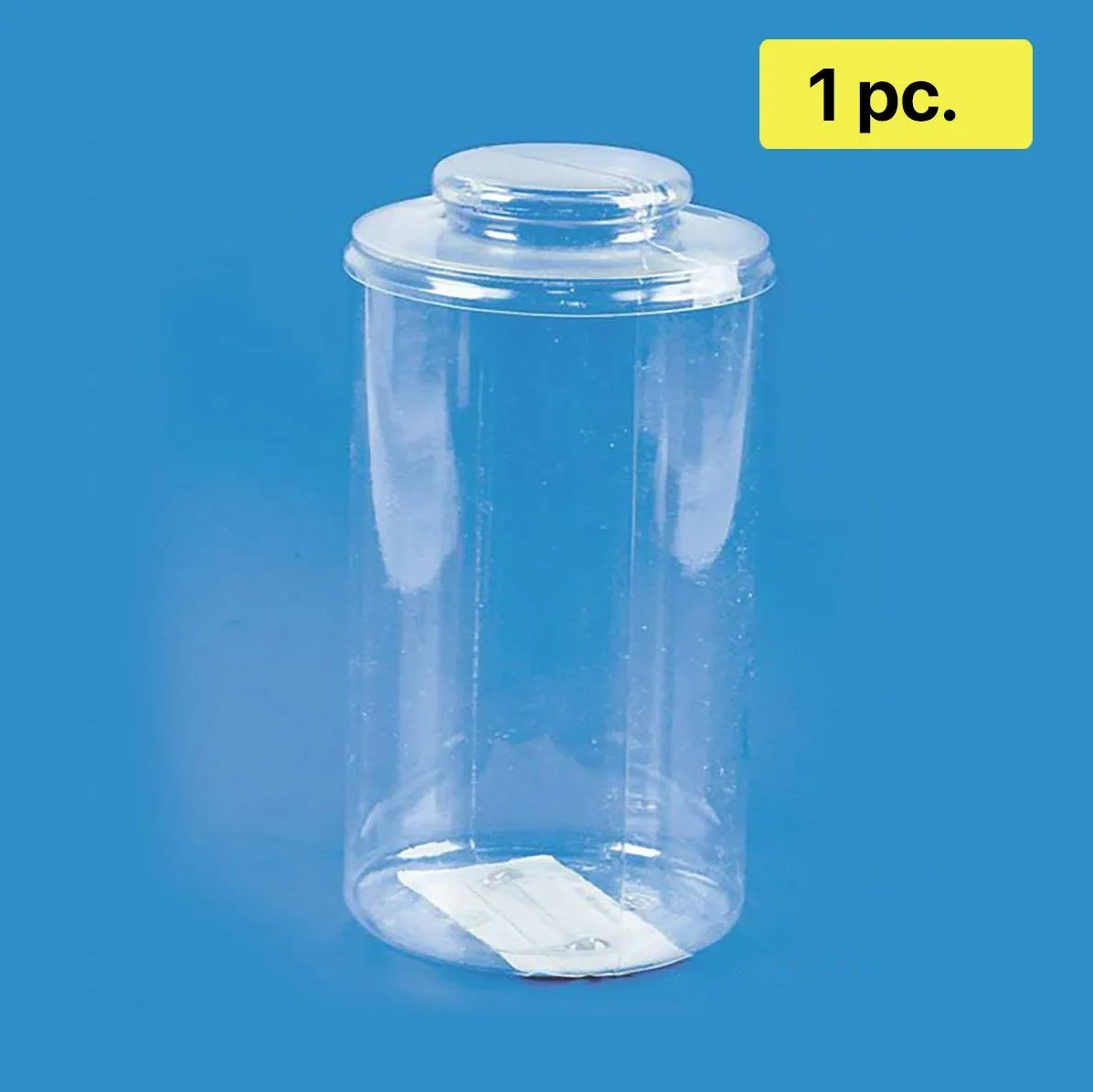 Kicko Pencil Container - 4.5 Inches x 8 Inches Transparent Pencil Organizer Jar with Lid