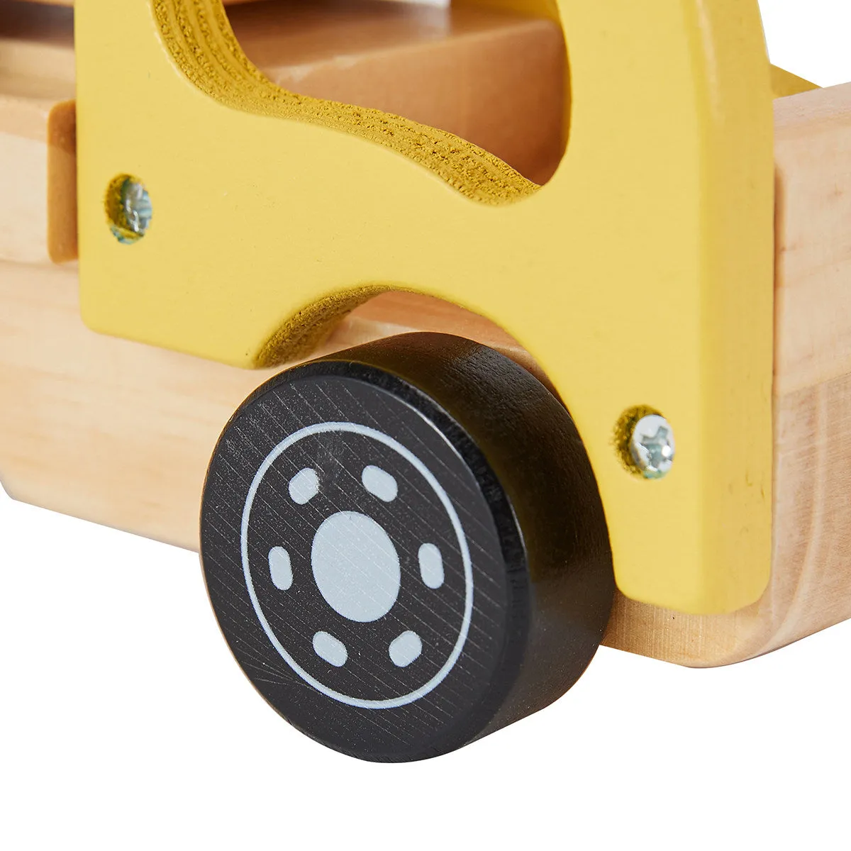 Kids Wooden Car Carrier Truck Toy (Wood) movable tray and car-Age: 18 M 