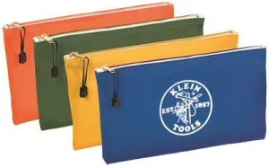 Klein Tools Canvas Zipper Bags' 4 Per Pack