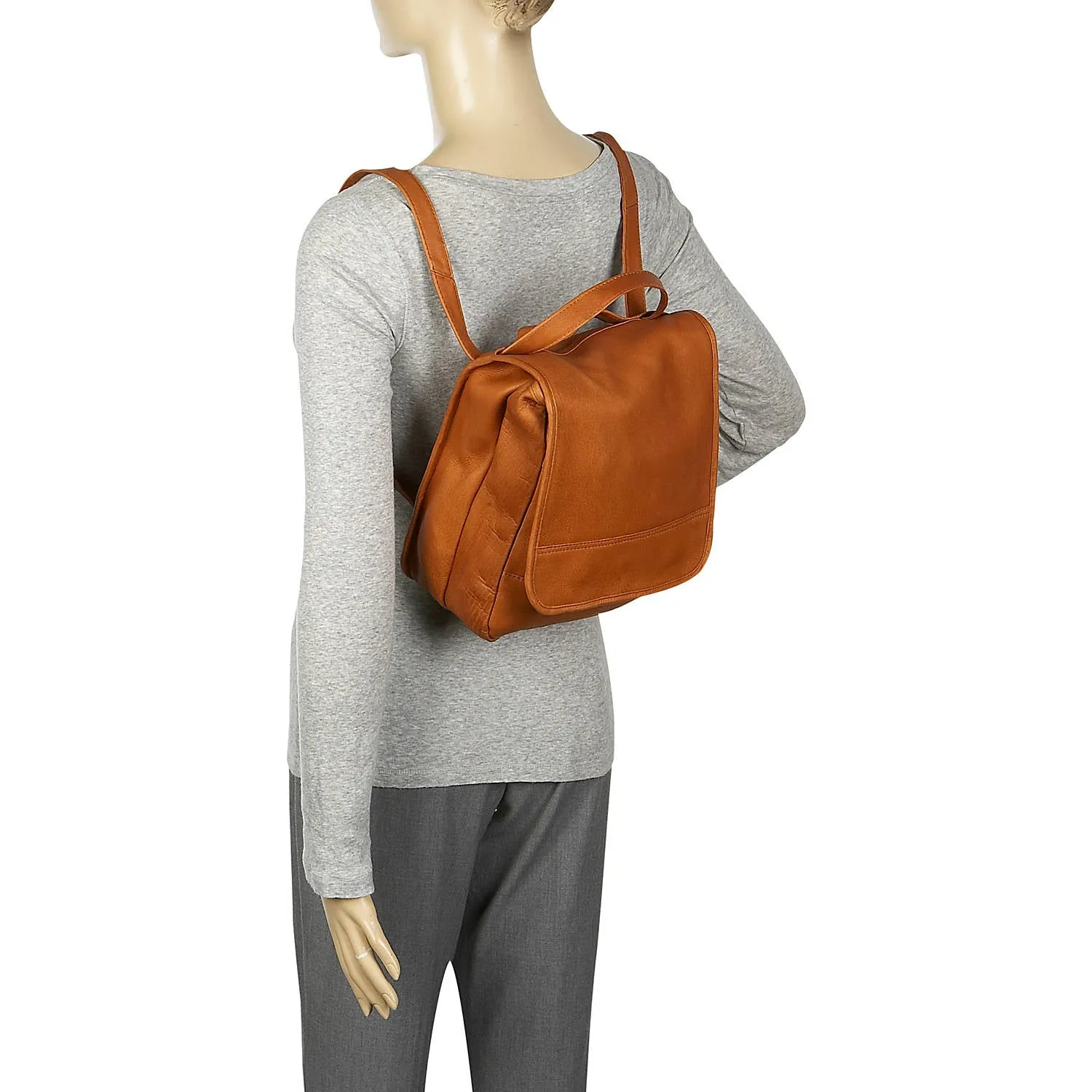 Le Donne Leather Convertible Backpack / Shoulder Bag