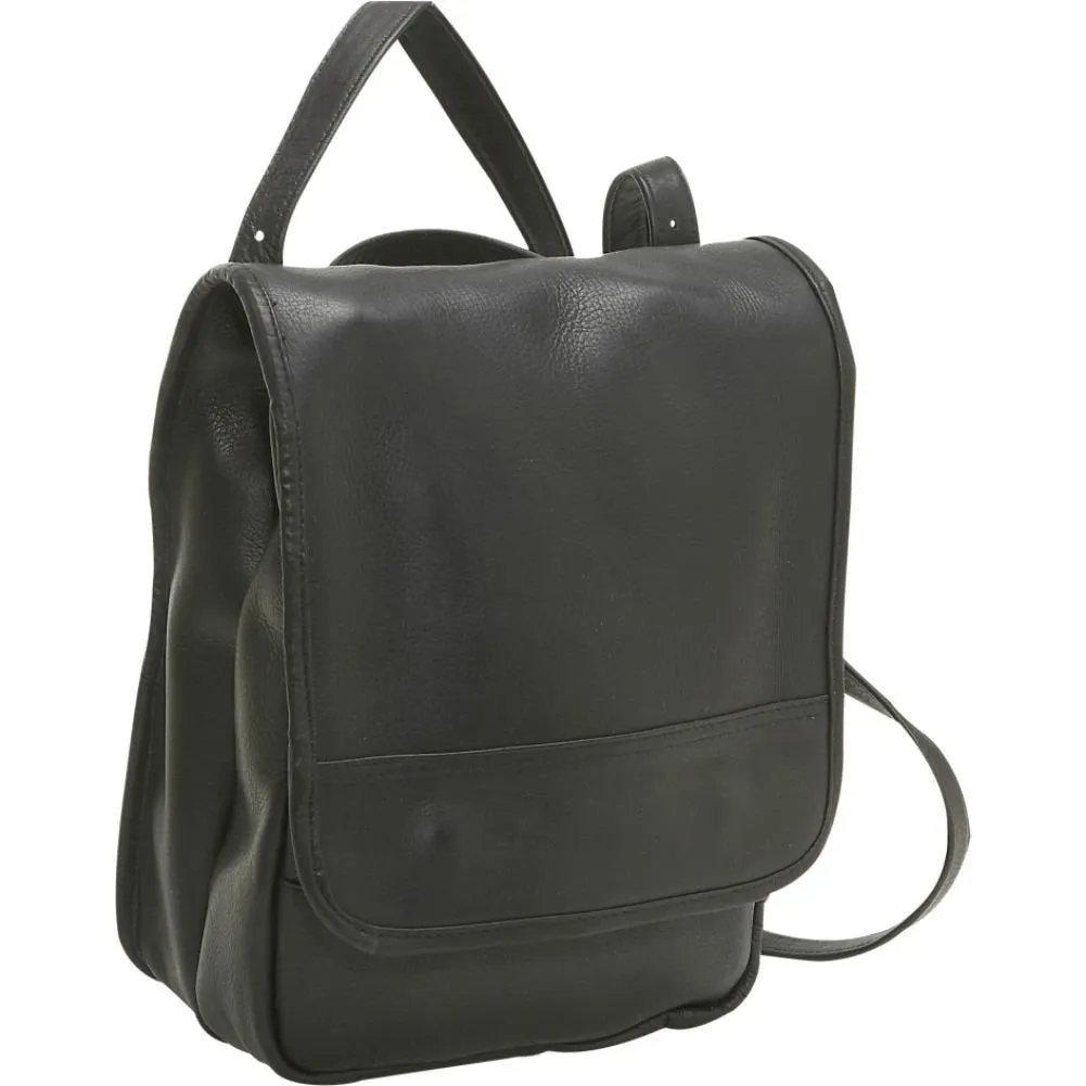 Le Donne Leather Convertible Backpack / Shoulder Bag