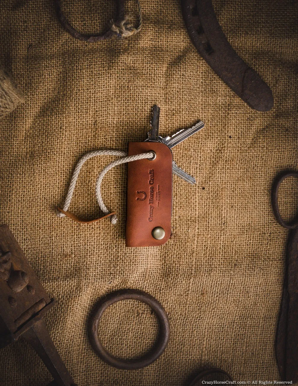 Leather Key Organiser & Holder | Classic Brown