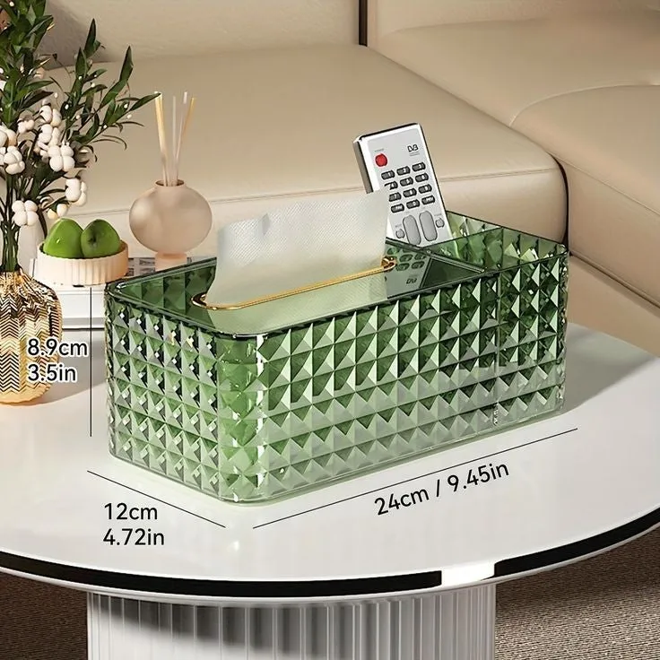 MODERN ACRYLIC DESKTOP TISSUE BOX