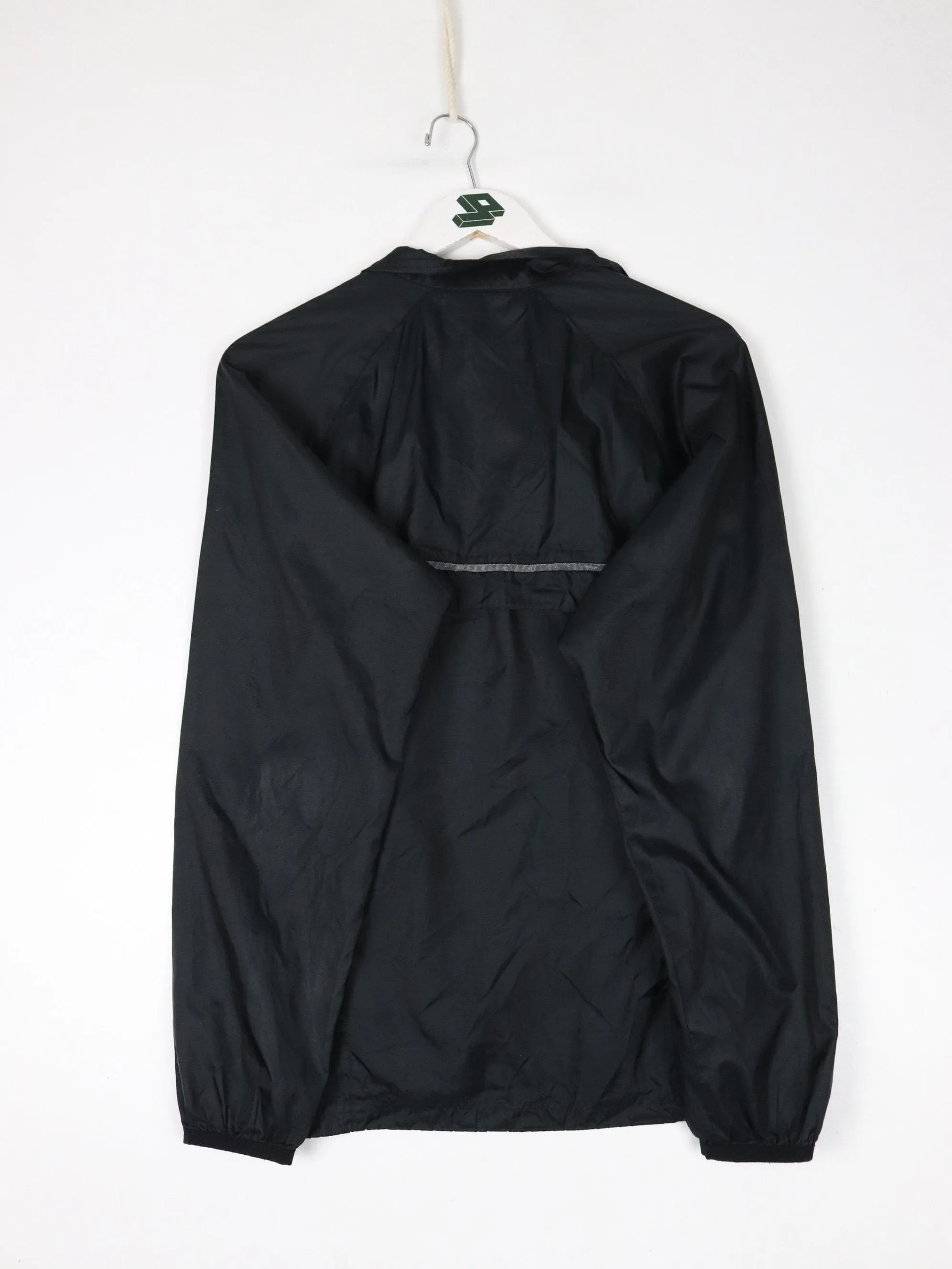 Nike Windbreaker Mens Small Black Anorak 3M