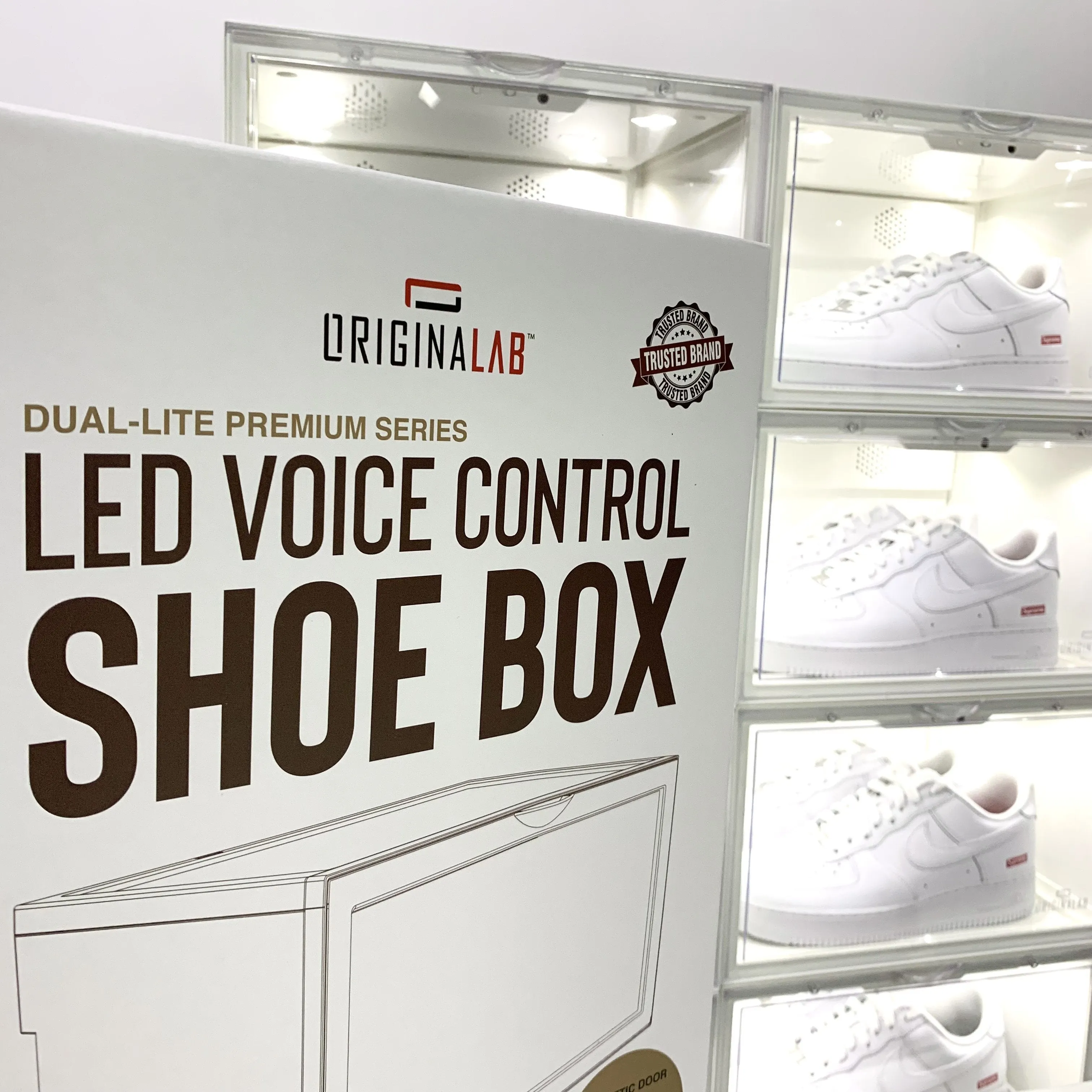 ORIGINALAB Premium LED Display Shoe Box Black/White