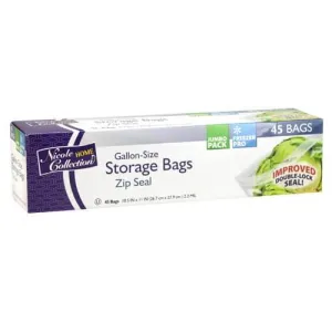 Premium Heavy Weight Plastic Zip Seal Storage Bags Options: 1 gallon Storage Bag