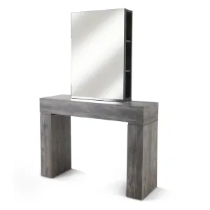 REM | Oasis | Styling Unit | 4 Position Island with Storage Mirror