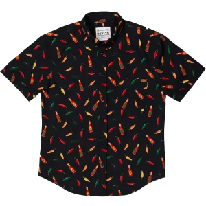 RSVLTS Men's Chili Peppers & Hot Sauce KUNUFLEX Short Sleeve Shirt