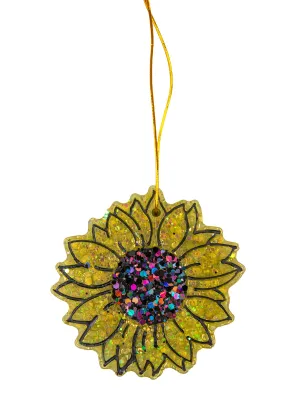 Simply Southern Freshiez Sunflower-Shaped Air Freshener in Mocha Cream Scent - Blooming Sunshine for Car, Locker, Drawers, Closet (30-45 Days)