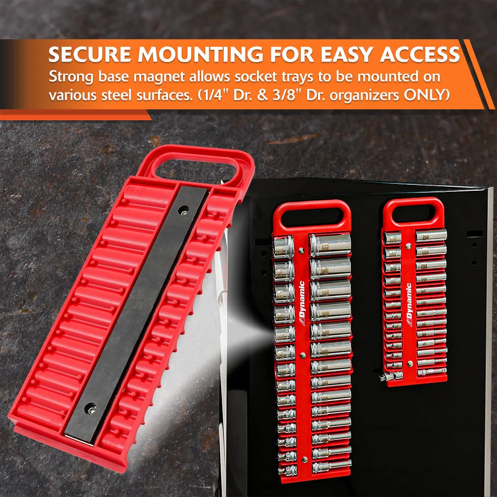 Socket Organizer Trays (1/4", 3/8”, & 1/2" Drive)