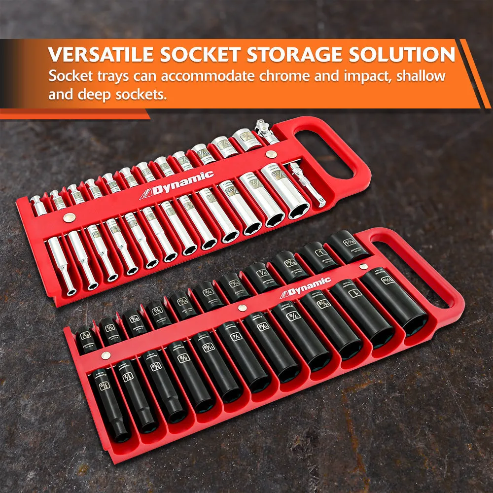 Socket Organizer Trays (1/4", 3/8”, & 1/2" Drive)