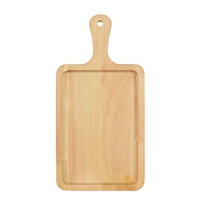 SOGA 35cm Rectangle Premium Wooden Oak  Food Serving Tray Charcuterie Board Paddle Home Decor