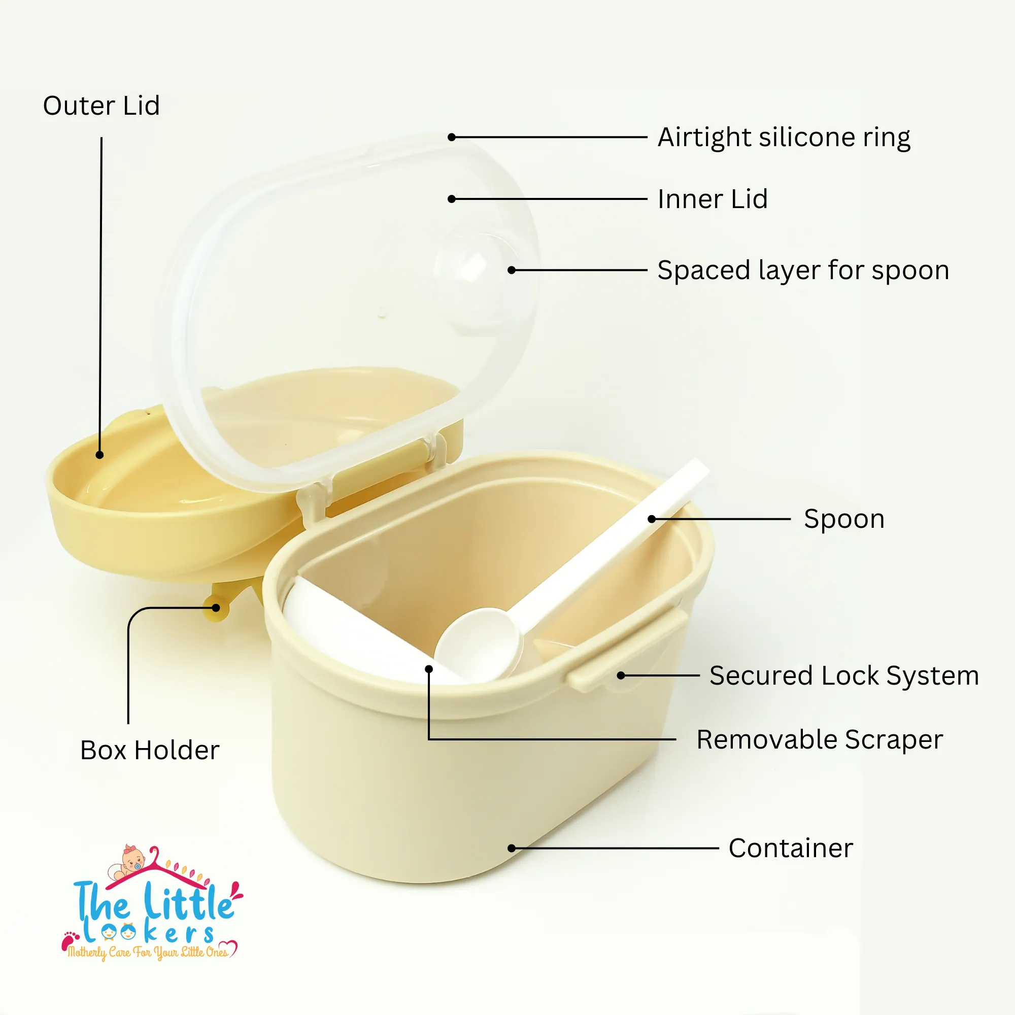 THE LITTLE LOOKERS Baby Milk Storage Container I Baby Milk Powder Dispenser, Kids Milk Powder Storage Container