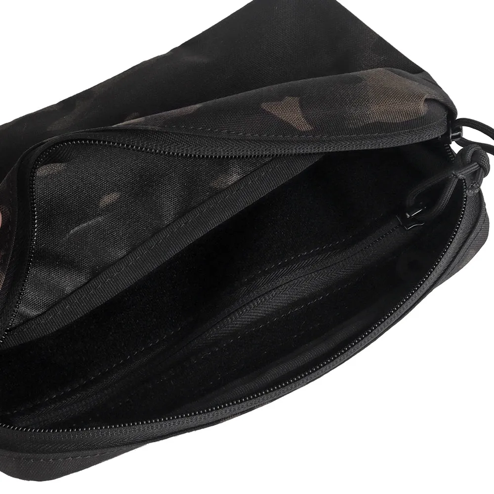 Universal pocket Cargo 6x3 Laser Cut Horizontal Multicam Black