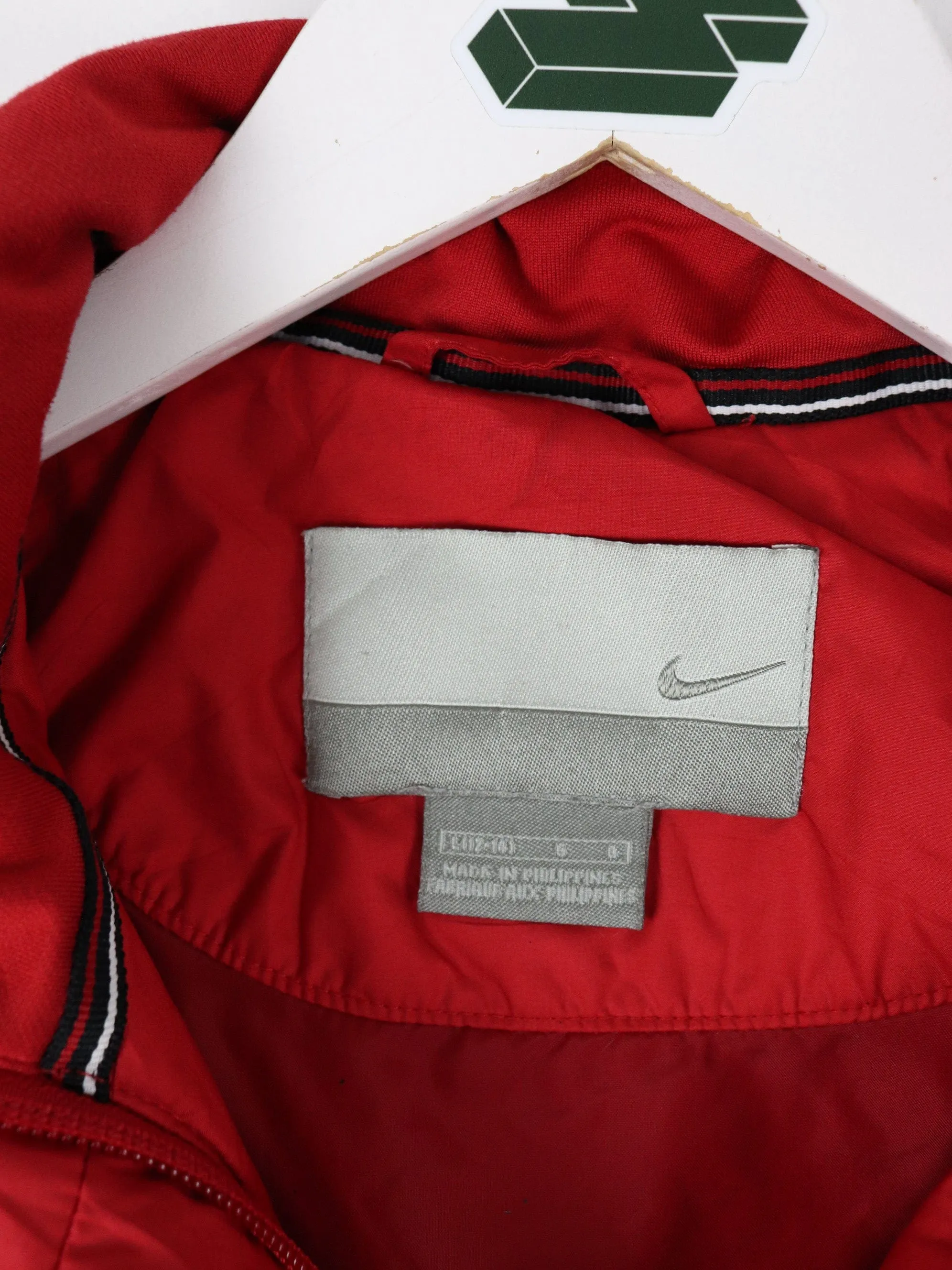 Vintage Nike Vest Womens Large Red Swoosh Jacket Windbreaker