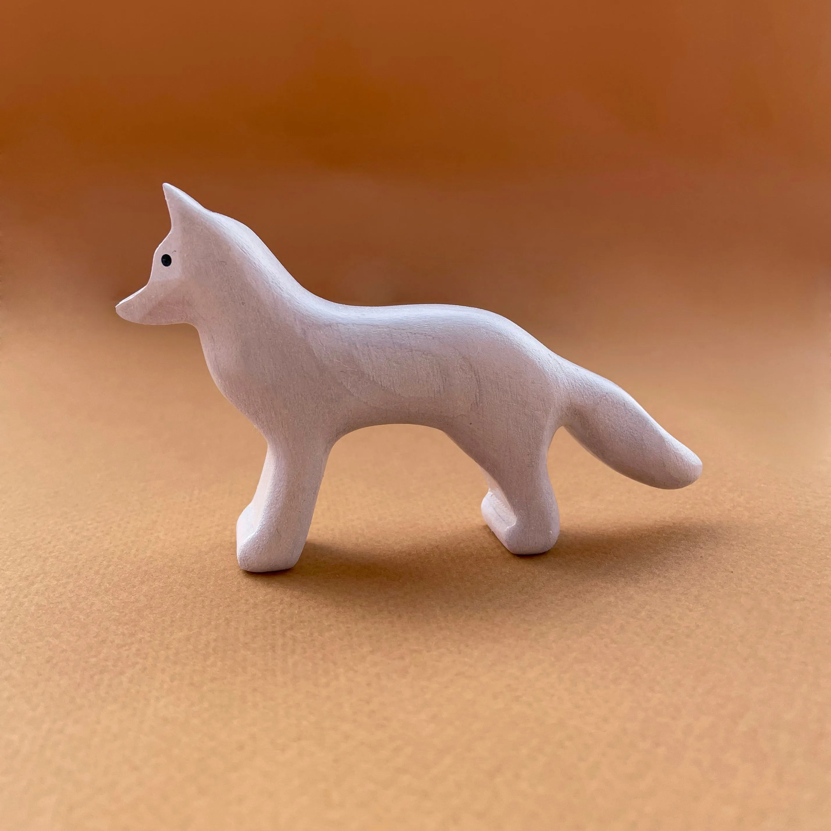 Wooden Polar Fox